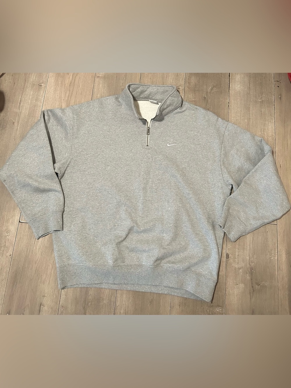 Grey  Nike Solo Swoosh quarter-zip sweatshirt Size XL Men’s